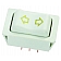 JR Products Slide Out Switch - Momentary  5 Pin White - 12095