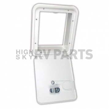 JR Products Access Door, 6.5 inch, Polar White, Key Lock-4