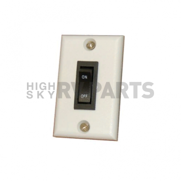 Prime Products Multi Purpose Switch 12 Volt Black Switch, White Plate 11-0192-4