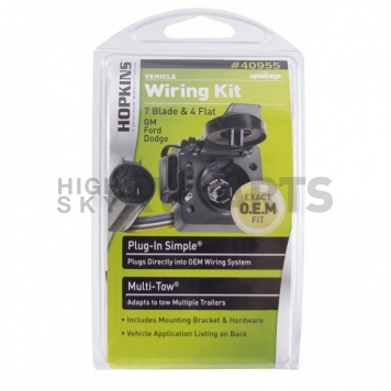 Hopkins Multi-Tow OEM Series Trailer Wiring Kit 4 Way Flat And 7 RV - 40955-1