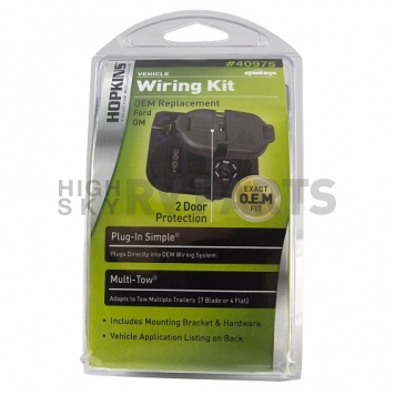 Multi-Tow OEM Series Trailer Wiring Connector Kit 4 Way Flat/ 7 Way Round - 40975 -9