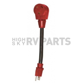 Valterra Power Cord Adapter, 15 Amp M To 30 Amp F, 12 inch Dog Bone, Non Locking - A10-1530-6