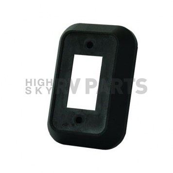 JR Products Single Switch Plate Cover - Black 1/pkg-4
