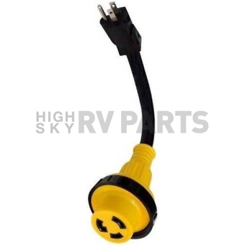 Valterra Power Cord Adapter 15 Amp Male x 30 Amp Female 12 inch - A10-1530DBK-5