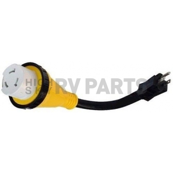 Valterra Mighty Cord 15AM - 50AF Detachable Adapter Cord 12″ - A10-1550DBK-5