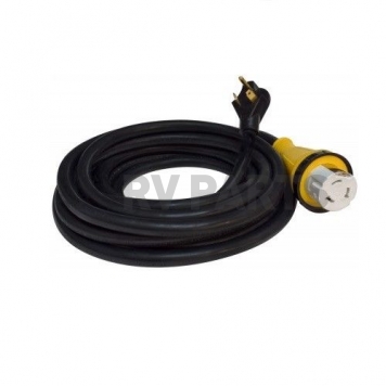Valterra Mighty Cord 30 Amp Male to 50 Amp Female Detachable Adapter Cord, 25′-2