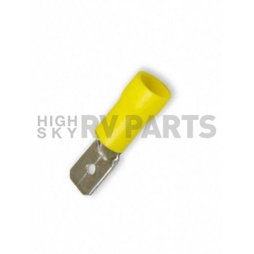 Wire Terminal End, 1/4 inch Vinyl Male Quick Disconnect 12-10 Ga. Yellow, Case Of 100-5