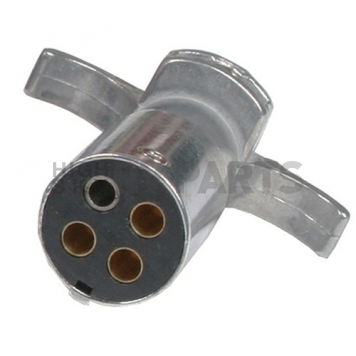 Pollak Trailer Wiring Connector Adapter 4 Round To 4 Round - P402-6