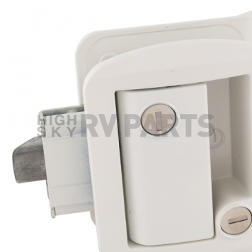 AP Products Entry Door Latch - Global Travel Trailer Lock - White - 013-571-3