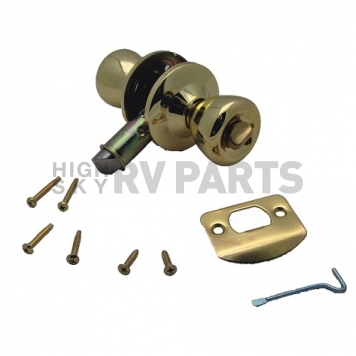 AP Products Privacy Lock Set - Polished Brass - 013-202-5