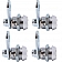 RV Designer Lock Cylinder Ace Key Cam Lock Combo 1-1/8 inch - Set Of 4