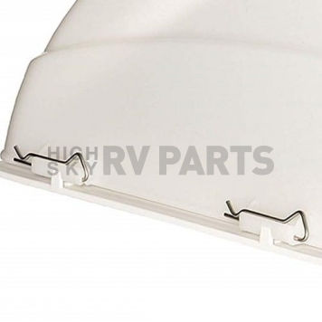 MaxxAir Roof Vent Cover Vented On One Side Polyethylene White - 00-955001-6