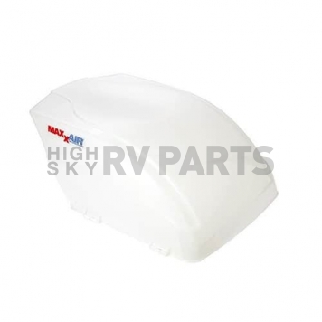 MaxxAir Roof Vent Cover Vented On One Side Polyethylene White - 00-955001-2