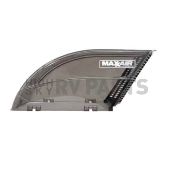 MaxxAir Roof Vent Cover Vented On One Side Polyethylene Smoke - 00-955003-1