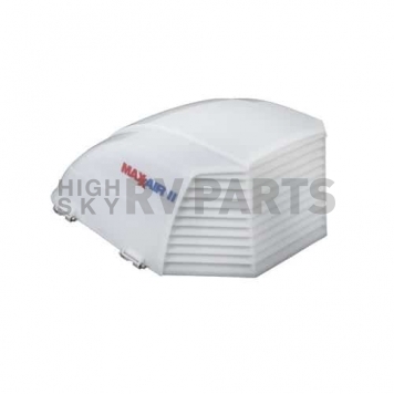 Maxxair II Roof Vent Cover Vented On Three Sides Polyethylene White - 00-933072-3
