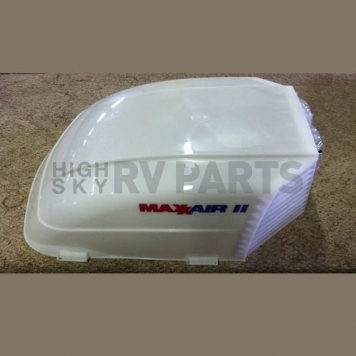 Maxxair II Roof Vent Cover Vented On Three Sides Polyethylene White - 00-933072-7