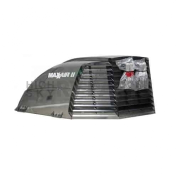 Maxxair II Roof Vent Cover Vented On Three Sides Polyethylene Smoke - 00-933073-3