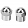 Pacific Dualies Valve Stem Extension Stainless Steel 45 Degree, Set of 2