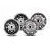 Pacific Dualies Wheel Simulator - Stainless Steel Front And Rear - Set Of 4 - 34-1608A