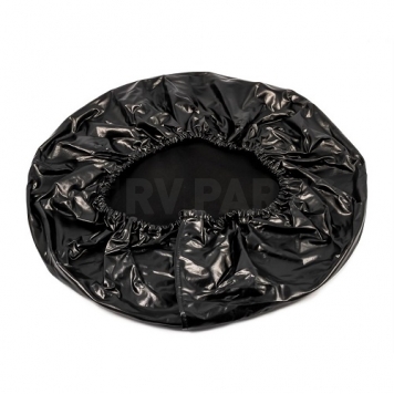 Camco Spare Tire Cover - Up To 29-3/4 Inch Tire Size - Black Vinyl -4