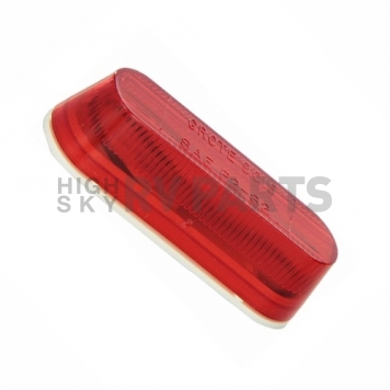 Grote Industries Side Marker Light Universal Surface Mount Red Lens - Incandescent Oval - 45252-3