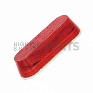 Grote Industries Side Marker Light Universal Surface Mount Red Lens - Incandescent Oval - 45252-1