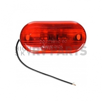 Grote Industries Side Marker Light Universal Surface Mount Oval -  Incandescent Red Lens - 45262-4
