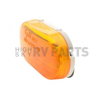 Grote Industries  Side Marker Light Universal Surface Mount Oval -  Incandescent Amber Lens - 45263-4