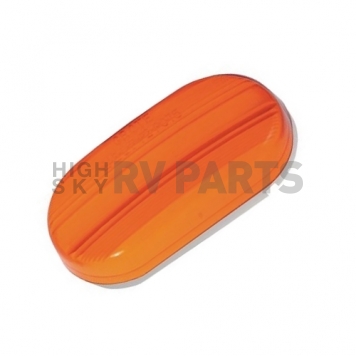 Grote Industries  Side Marker Light Universal Surface Mount Oval -  Incandescent Amber Lens - 45263-1