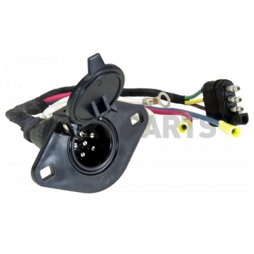 Hopkins Trailer Wiring Adapter Kit 4 Flat to 6 Round - 47155-6
