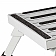 Aluminum Step Stool with Adjustable Leg 14 Inch x 11 Inch - Silver