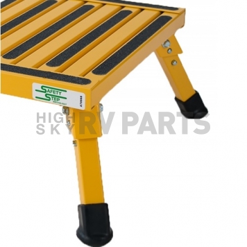 Large Aluminum Step Stool With Adjustable Leg 19″ x 15″ - Yellow F-08C-Y-1