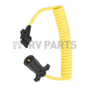 Tow Ready Wiring Adapter 7-Blade to 5-Way Flat Coiled 8 Foot Length - 787196-3
