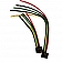 Diamond Group Slide Out Switch Wiring Harness, 5 Pin Square Connector 6 inch Single