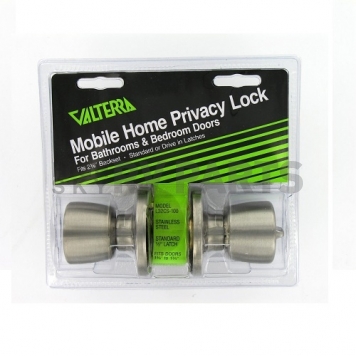 Valterra Door Lock Bathroom/Bedroom Privacy - Stainless Steel - L32CS100-1