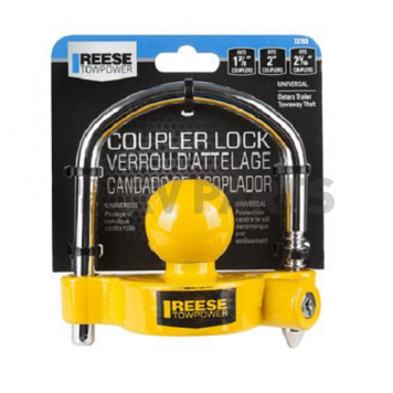 Reese Towpower Trailer Coupler Lock For 1-7/8 inch, 2 inch And 2-5/16 inch Coupler 72783 -4
