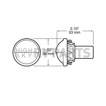 Peterson Mfg. License Plate Light Incandescent - Bumper Mounts - V438-7