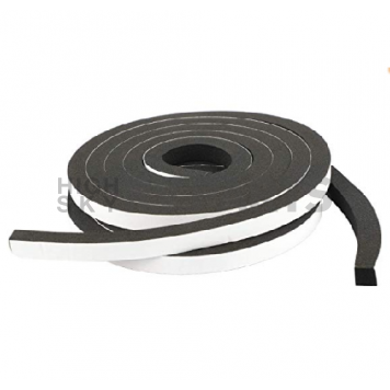 AP Products Multi Purpose Weather Stripping 3/8'' Width x 5/32'' (50' Roll) - Black-2
