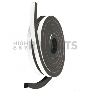 AP Products Multi Purpose Weather Stripping 1/2'' Width x 5/32 inch (50' Roll) - Black-6