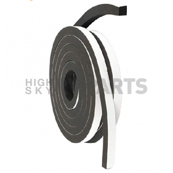 AP Products Multi Purpose Weather Stripping 1 inch Width x 5/32 inch (50' Roll) - Black-3
