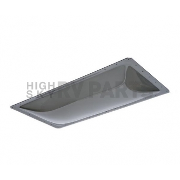 Icon Rectangular Skylight 4 inch Bubble Type Dome Opening 18 inch x 30 inch Smoke - 12120-1
