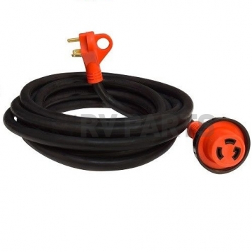 Valterra Mighty Cord 30Amp Detachable Power Cord with Handle, 25′, Red, Boxed-1