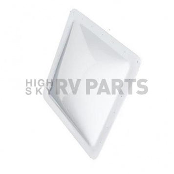Specialty Recreation Skylight 3-1/2 inch High Bubble Type Dome Square White Opening 14 inch x 14 inch - N1414-1