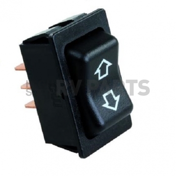 JR Products Slide Out Momentary Switch - 4 Pin Terminal Black - 12395-1