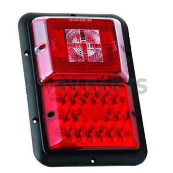 Bargman Trailer Stop/ Tail/ Turn Light Red LED/ Incandescent Bulb Rectangular-6