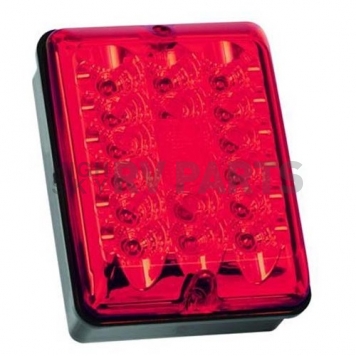 Bargman Trailer Stop/ Tail/ Turn Light LED Bulb with Red Lens Rectangular-3