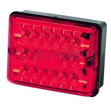 Bargman Trailer Stop/ Tail/ Turn Light LED Bulb with Red Lens Rectangular-4