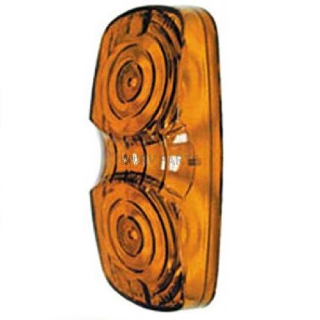 TYC Front Passenger Side Marker Light Assembly For 2002-2004 Nissan Xterra – Chrome Housing, Amber Lens, Halogen