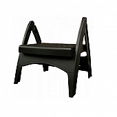 Adams Quik-Fold One Step Stool Foldable 13 inch Height - Black - 8530-02-3731
