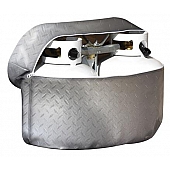 ADCO - Double Propane Tank Cover - 40 Pound - Silver Vinyl - 2714